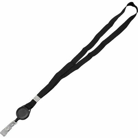 ADVANTUS LANYARD, REEL, 12-CT, BK, 12PK AVT97132